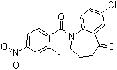7-氯-1,2,3,4-四氫-1-(2-甲基-4-硝基苯甲?；?-5H-1-苯并氮雜卓-5-酮