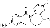 1-(4-氨基-2-甲基苯甲?；?-7-氯-1,2,3,4-四氫-5H-1-苯并氮雜卓-5-酮